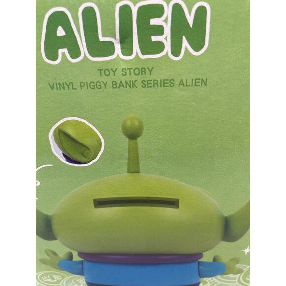 Disney Pixar toy story large oooh alien vinyl piggy bank series kingdom READ NEW - Picture 11 of 11